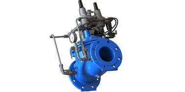 Material piloto SS304 Azul RAL 5005 NSF61 válvula de controlo de água feita de ferro dúctil para conservação e gestão de água