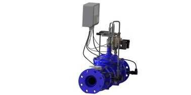 Material piloto SS304 Azul RAL 5005 NSF61 válvula de controlo de água feita de ferro dúctil para conservação e gestão de água