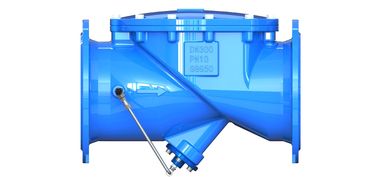 Válvula de controlo flexível de balanço de ferro dúctil com flange duplo de tecido reforçado de nylon
