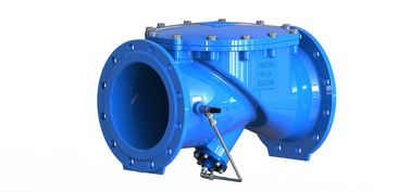Valva de verificação hidráulica azul sem obstrução Design com dispositivo hidráulico almofada disco revestido de borracha