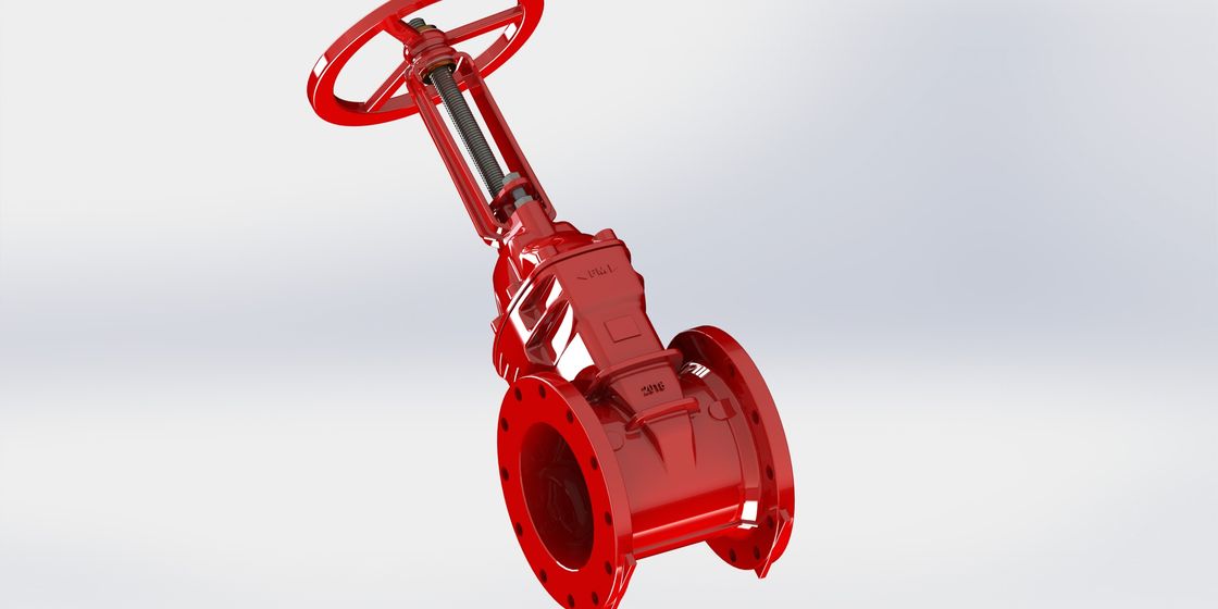 Ferro Dúctil válvula de porta aprovada fm Operação leve Torque 2 ′′-12" Torque elevado