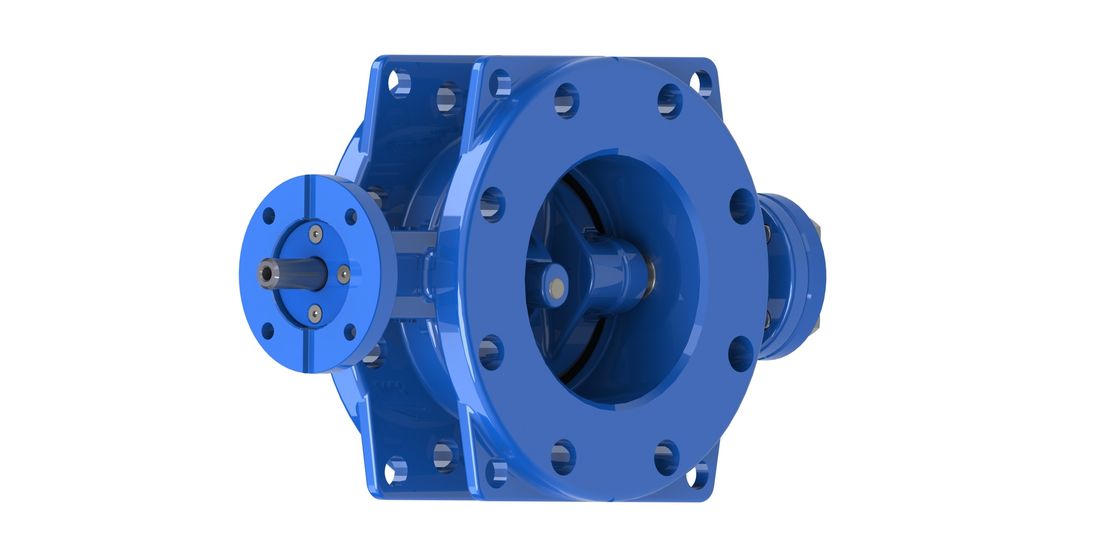 Válvula Borboleta Duplamente Excêntrica com Acionamento por Engrenagem, Disco de Aço Inoxidável e Sede de EPDM para Controle de Água Industrial