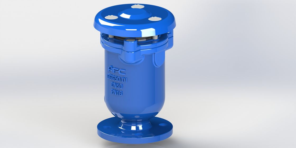 Válvula de liberação de ar de combinação de ferro dúctil durável com ligação roscada e flange e flutuante de aço inoxidável para controlo de vácuo de tubulação