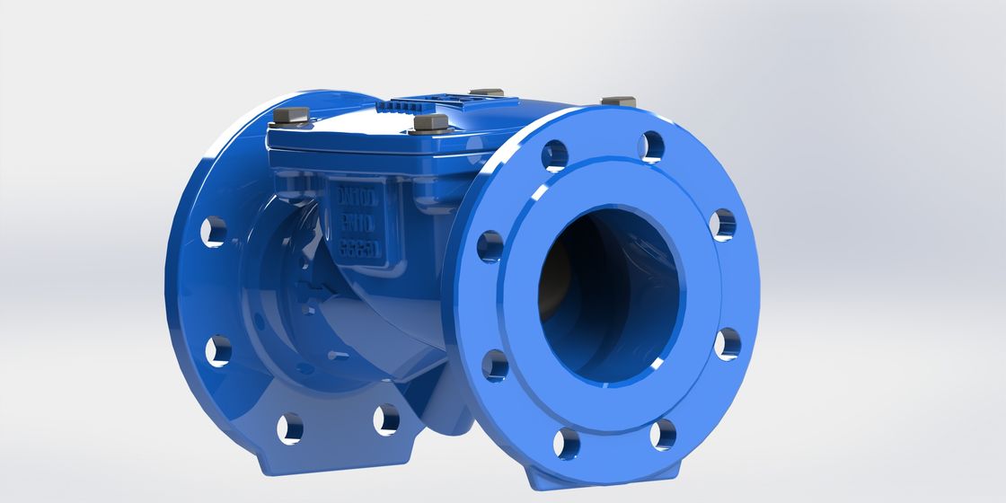 Válvula de Retenção Oscilante de Ferro Dúctil com Flange e Vedação EPDM para Controle de Tubulação Industrial