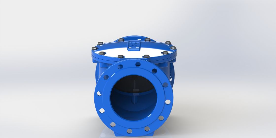 Válvula de retenção flexível oscilante de vedação EPDM com faixa de tamanho DN50-700 e conexão de flange PN10/PN16