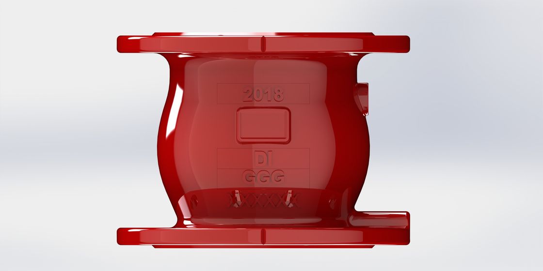 Válvula de travagem de ferro dúctil com ligação rápida de fechamento e de terminação de flange para sistemas de tratamento de água