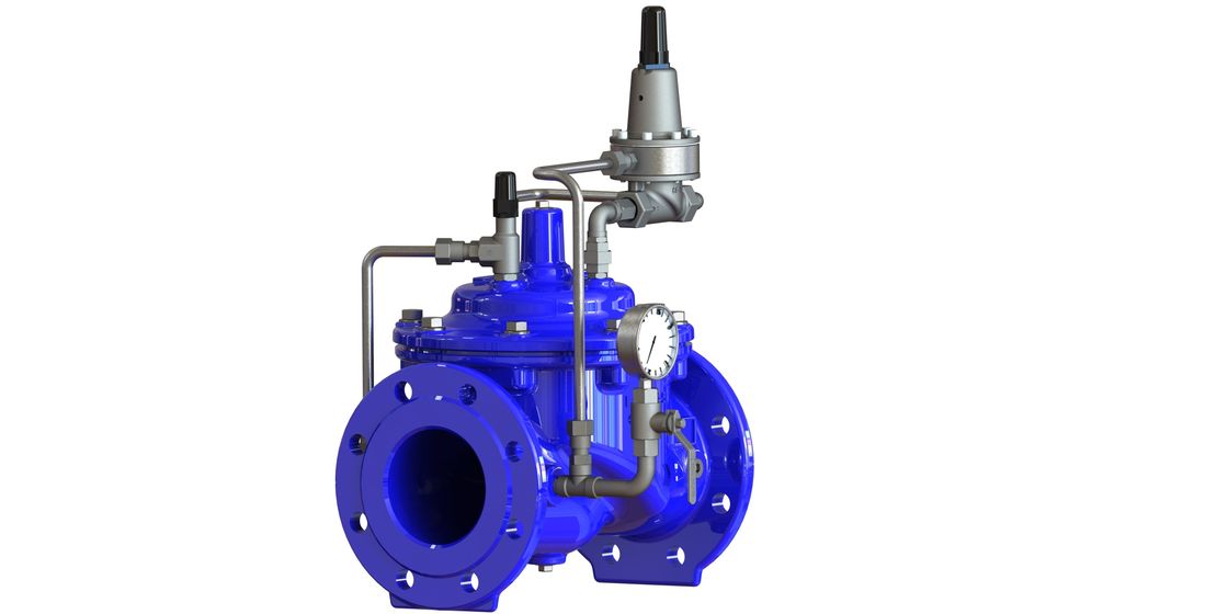 Válvula de manutenção de pressão de ligação de flange de 2-40 polegadas Ferro dúctil para aplicações industriais de água