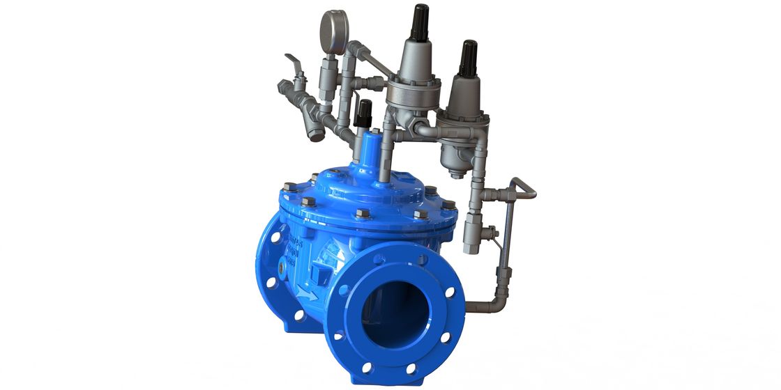 Conexão do extremo da flange válvula de diafragma operada hidraulicamente com reforço de nylon e diafragma EPDM